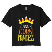 CANDY CORN PRINCESS Halloween Fun Women's Crop Top Tee