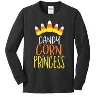 CANDY CORN PRINCESS Halloween Fun Kids Long Sleeve Shirt