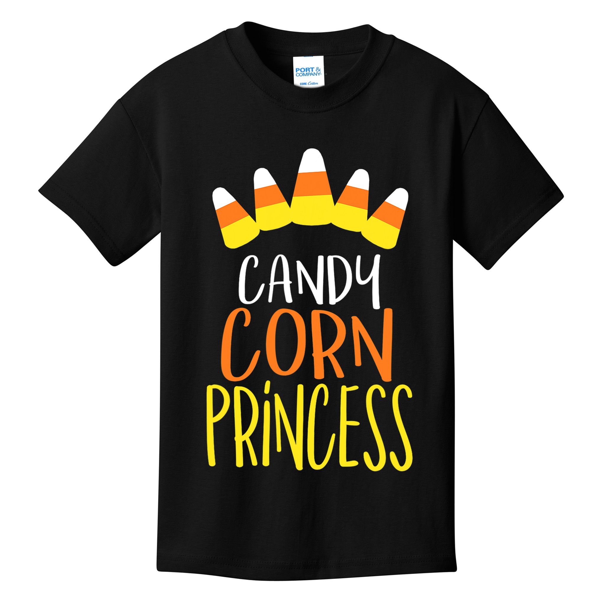CANDY CORN PRINCESS Halloween Fun Kids T-Shirt