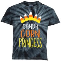 CANDY CORN PRINCESS Halloween Fun Kids Tie-Dye T-Shirt