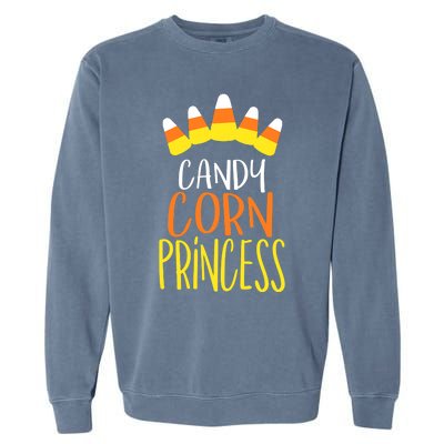 CANDY CORN PRINCESS Halloween Fun Garment-Dyed Sweatshirt