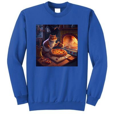 Cat Cooking Pizza Gift Sweatshirt