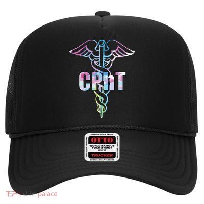 CPhT Certified Pharmacy Technician Caduceus Design Gift High Crown Mesh Back Trucker Hat
