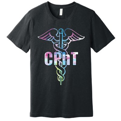 CPhT Certified Pharmacy Technician Caduceus Design Gift Premium T-Shirt