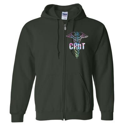 CPhT Certified Pharmacy Technician Caduceus Design Gift Full Zip Hoodie