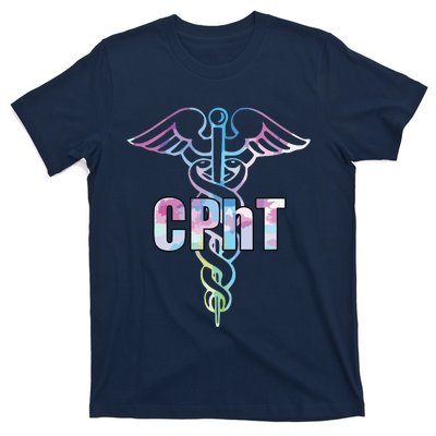 CPhT Certified Pharmacy Technician Caduceus Design Gift T-Shirt