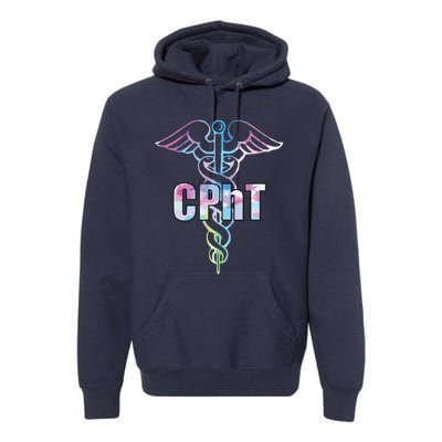 CPhT Certified Pharmacy Technician Caduceus Design Gift Premium Hoodie