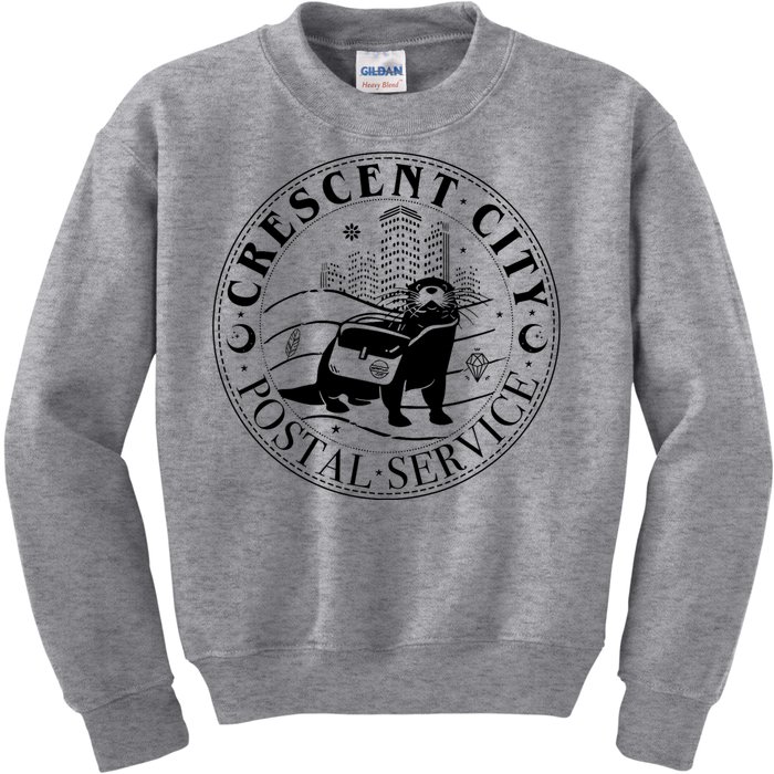 Crescent City Postal Service Messenger Otter Crescent City Kids Sweatshirt