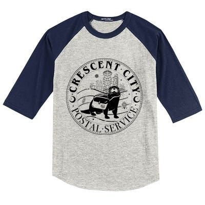 Crescent City Postal Service Messenger Otter Crescent City Kids Colorblock Raglan Jersey