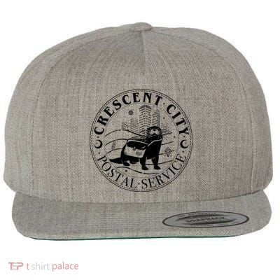 Crescent City Postal Service Messenger Otter Crescent City Wool Snapback Cap