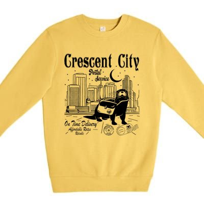 Crescent City Postal Service Messenger Otter Crescent City Premium Crewneck Sweatshirt