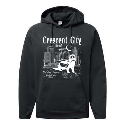 Crescent City Postal Service Messenger Otter Crescent City Performance Fleece Hoodie