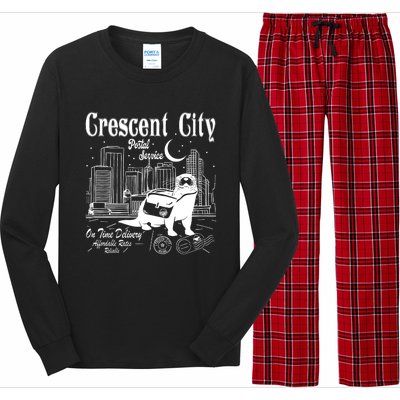 Crescent City Postal Service Messenger Otter Crescent City Long Sleeve Pajama Set