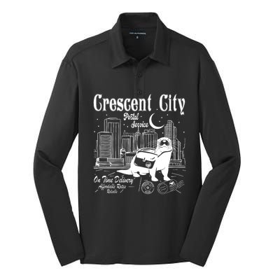 Crescent City Postal Service Messenger Otter Crescent City Silk Touch Performance Long Sleeve Polo