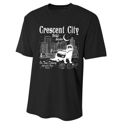 Crescent City Postal Service Messenger Otter Crescent City Performance Sprint T-Shirt