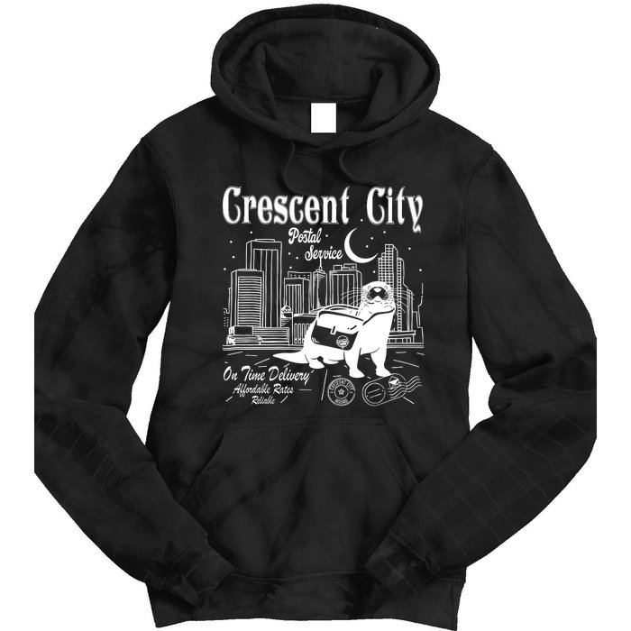 Crescent City Postal Service Messenger Otter Crescent City Tie Dye Hoodie