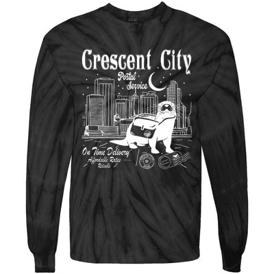 Crescent City Postal Service Messenger Otter Crescent City Tie-Dye Long Sleeve Shirt