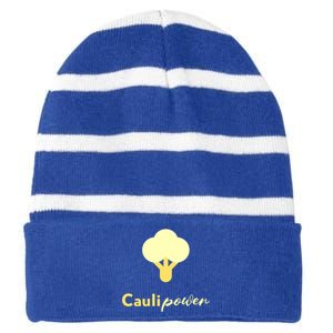 Caulipower Cauliflower Power Veggie Lovers Plant Powered Gift Striped Beanie with Solid Band