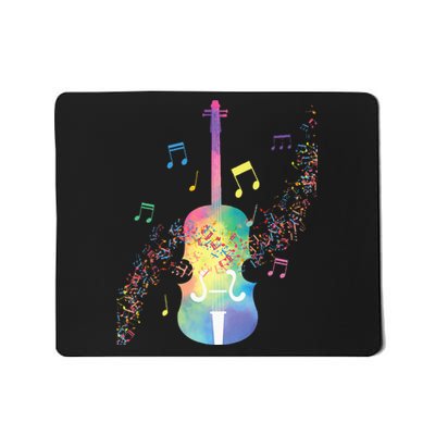 Colorful Cello Player Cellist Musician Classical Music Mousepad