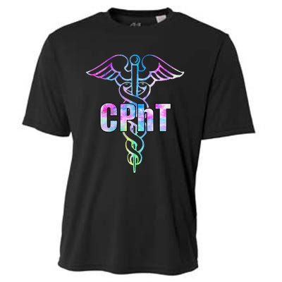 CPhT Certified Pharmacy Technician Caduceus Design Gift Cooling Performance Crew T-Shirt