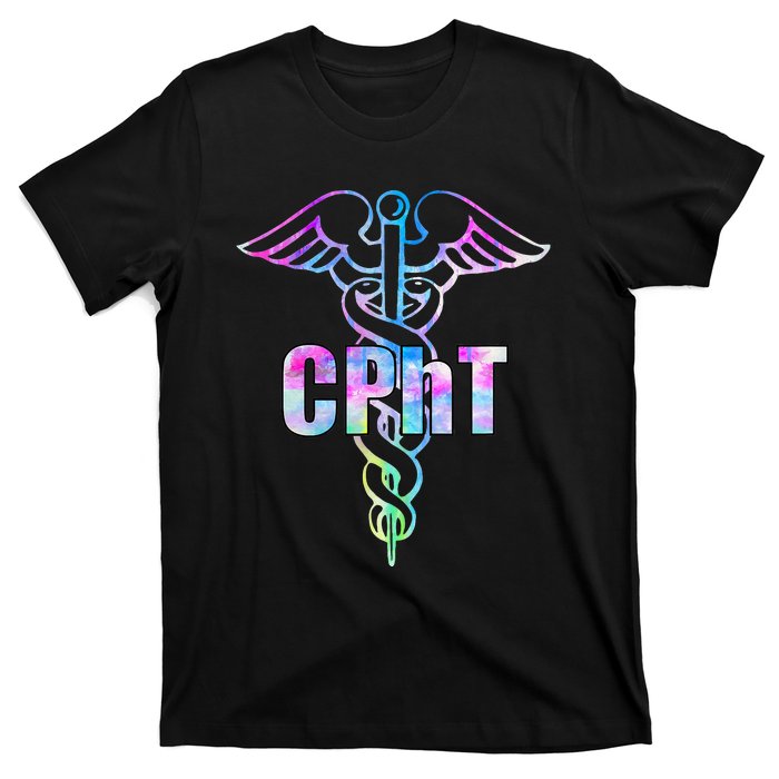 CPhT Certified Pharmacy Technician Caduceus Design Gift T-Shirt