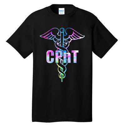 CPhT Certified Pharmacy Technician Caduceus Design Gift Tall T-Shirt