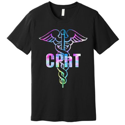 CPhT Certified Pharmacy Technician Caduceus Design Gift Premium T-Shirt