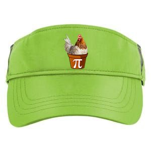 Cute Chicken Pot Pie Funny Math Pun Pie Symbol Math Funny Gift Adult Drive Performance Visor