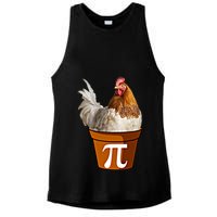 Cute Chicken Pot Pie Funny Math Pun Pie Symbol Math Funny Gift Ladies PosiCharge Tri-Blend Wicking Tank