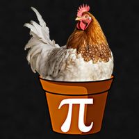 Cute Chicken Pot Pie Funny Math Pun Pie Symbol Math Funny Gift Ladies PosiCharge Tri-Blend Wicking Tank