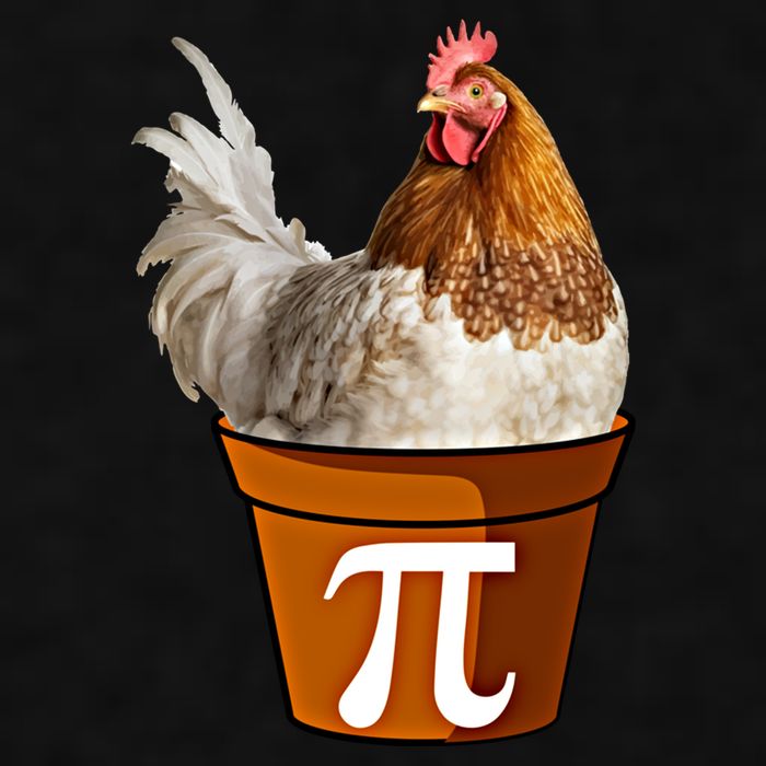 Cute Chicken Pot Pie Funny Math Pun Pie Symbol Math Funny Gift Ladies PosiCharge Tri-Blend Wicking Tank