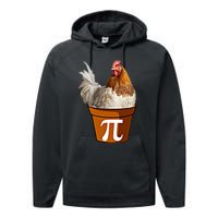 Cute Chicken Pot Pie Funny Math Pun Pie Symbol Math Funny Gift Performance Fleece Hoodie