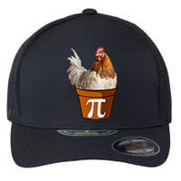 Cute Chicken Pot Pie Funny Math Pun Pie Symbol Math Funny Gift Flexfit Unipanel Trucker Cap