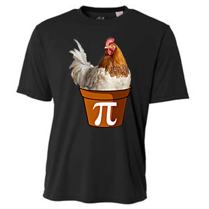 Cute Chicken Pot Pie Funny Math Pun Pie Symbol Math Funny Gift Cooling Performance Crew T-Shirt