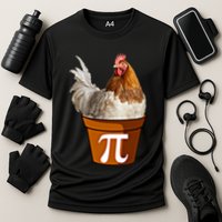 Cute Chicken Pot Pie Funny Math Pun Pie Symbol Math Funny Gift Cooling Performance Crew T-Shirt