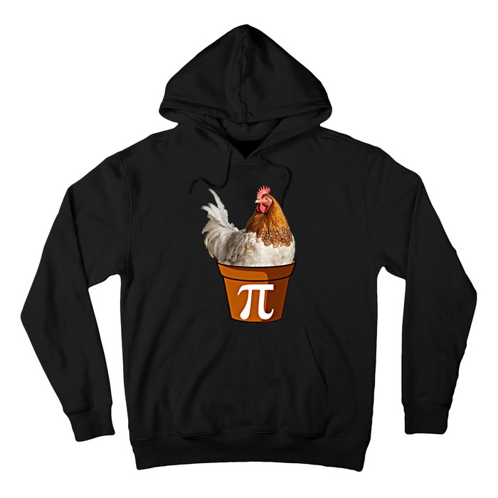 Cute Chicken Pot Pie Funny Math Pun Pie Symbol Math Funny Gift Hoodie