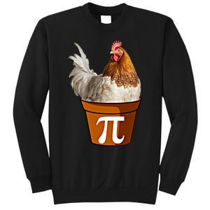 Cute Chicken Pot Pie Funny Math Pun Pie Symbol Math Funny Gift Sweatshirt