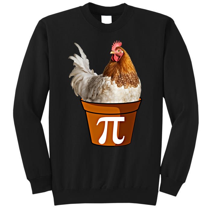 Cute Chicken Pot Pie Funny Math Pun Pie Symbol Math Funny Gift Sweatshirt