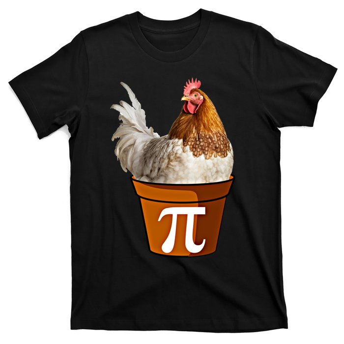 Cute Chicken Pot Pie Funny Math Pun Pie Symbol Math Funny Gift T-Shirt