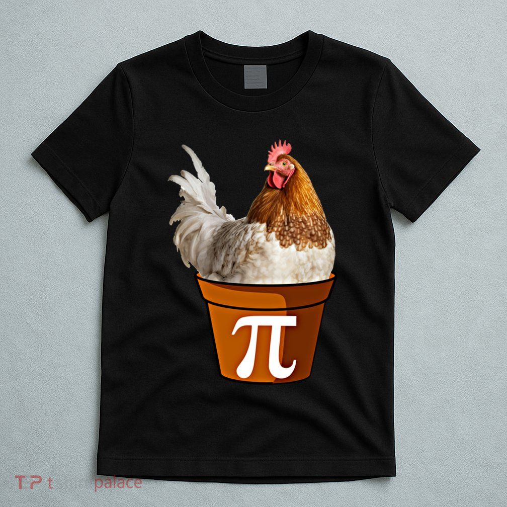Cute Chicken Pot Pie Funny Math Pun Pie Symbol Math Funny Gift T-Shirt