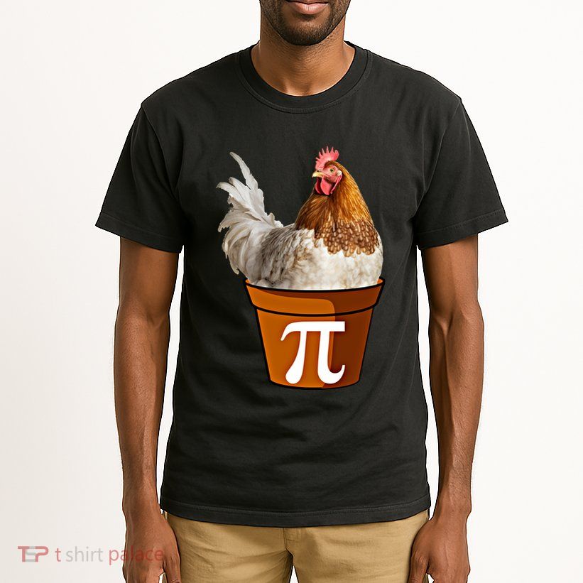 Cute Chicken Pot Pie Funny Math Pun Pie Symbol Math Funny Gift Tall T-Shirt