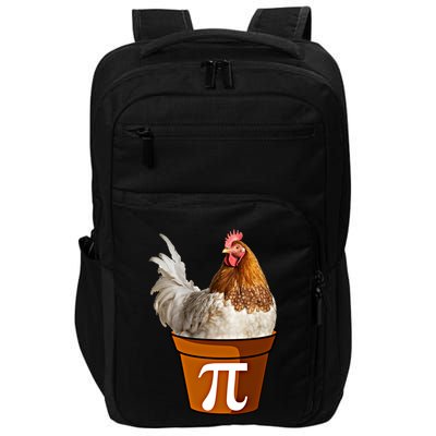 Cute Chicken Pot Pie Funny Math Pun Pie Symbol Math Funny Gift Impact Tech Backpack