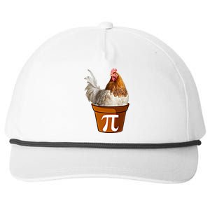 Cute Chicken Pot Pie Funny Math Pun Pie Symbol Math Funny Gift Snapback Five-Panel Rope Hat