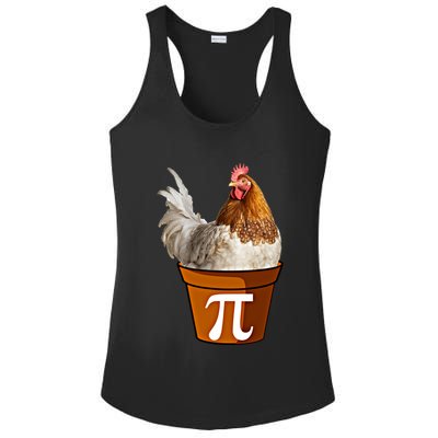 Cute Chicken Pot Pie Funny Math Pun Pie Symbol Math Funny Gift Ladies PosiCharge Competitor Racerback Tank