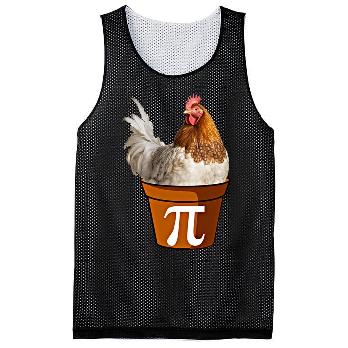 Cute Chicken Pot Pie Funny Math Pun Pie Symbol Math Funny Gift Mesh Reversible Basketball Jersey Tank