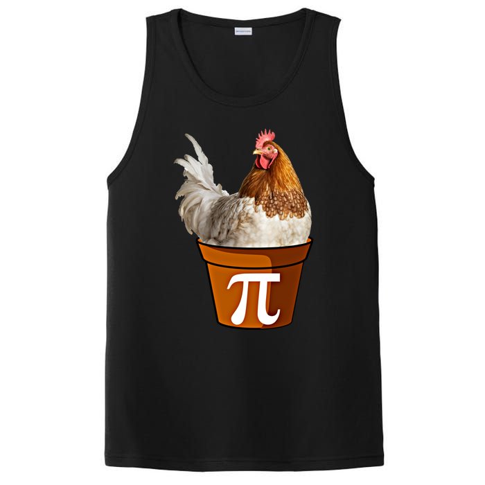 Cute Chicken Pot Pie Funny Math Pun Pie Symbol Math Funny Gift PosiCharge Competitor Tank