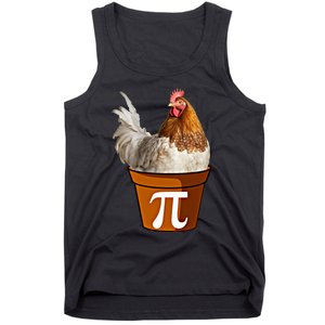 Cute Chicken Pot Pie Funny Math Pun Pie Symbol Math Funny Gift Tank Top