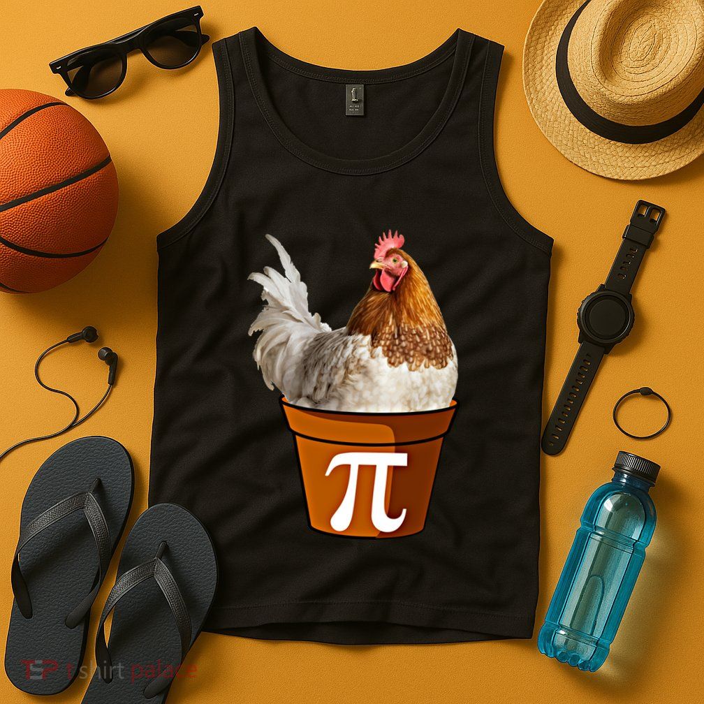 Cute Chicken Pot Pie Funny Math Pun Pie Symbol Math Funny Gift Tank Top