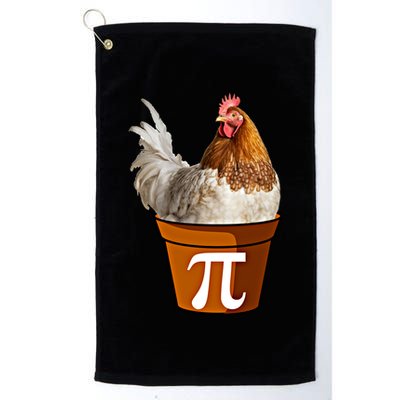 Cute Chicken Pot Pie Funny Math Pun Pie Symbol Math Funny Gift Golf Towel