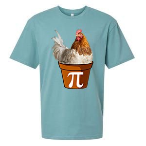 Cute Chicken Pot Pie Funny Math Pun Pie Symbol Math Funny Gift Sueded Cloud Jersey T-Shirt